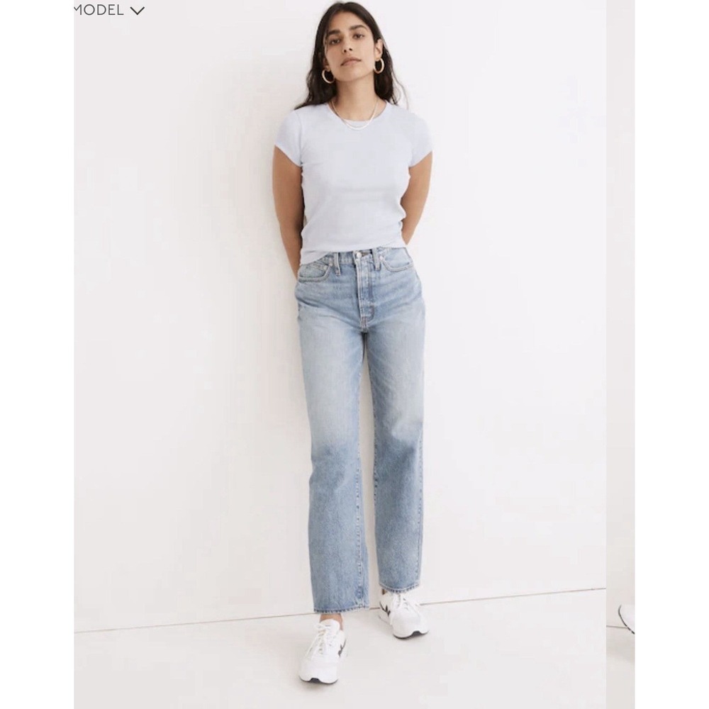 Madewell The Perfect Vintage Straight Jean High Rise Seyland Wash 32 Relaxed Fit